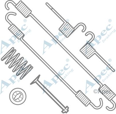 APEC BRAKING Tarvikesarja, jarrukengät KIT791